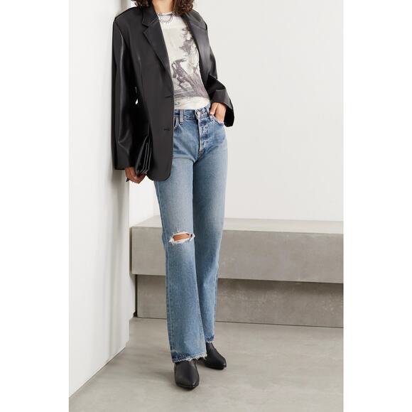 Goldsign 27×30 The Nineties Boot High-Rise Bootcut Jean Saunton Vintage Wash - Picture 3 of 16